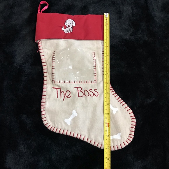 Puppy / Dog / Pet Stocking NWOT
The Boss Embroidery Sleeve for Picture
14” Long - Picture 8 of 9